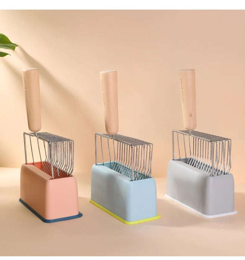 Large Metal Cat Litter Shovel Storage Rack - Smarsty