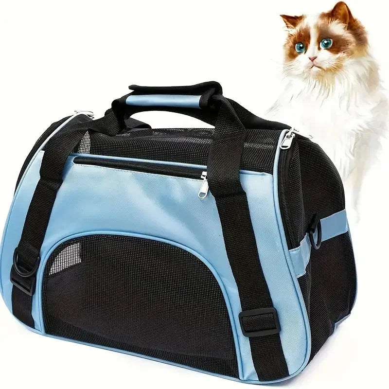 Breathable Soft-Sided Pet Carrier Bag for Travel - Smarsty