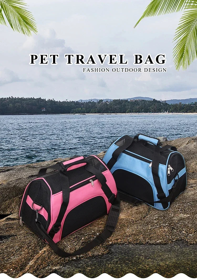 Breathable Soft-Sided Pet Carrier Bag for Travel - Smarsty