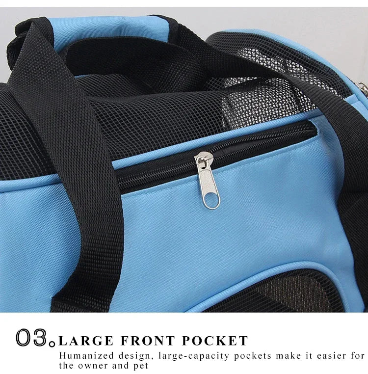 Breathable Soft-Sided Pet Carrier Bag for Travel - Smarsty