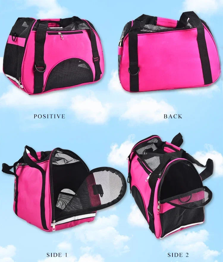Breathable Soft-Sided Pet Carrier Bag for Travel - Smarsty
