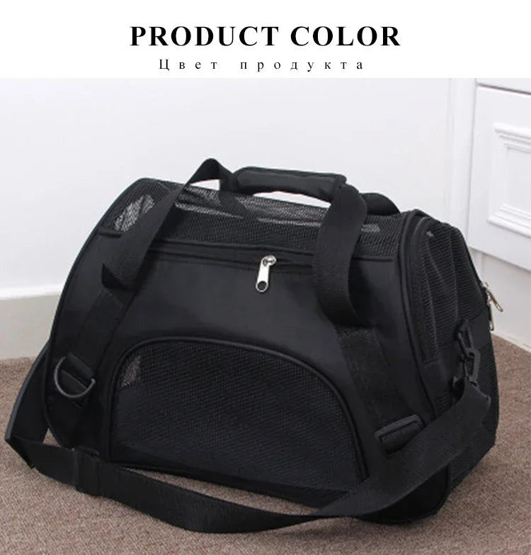 Breathable Soft-Sided Pet Carrier Bag for Travel - Smarsty