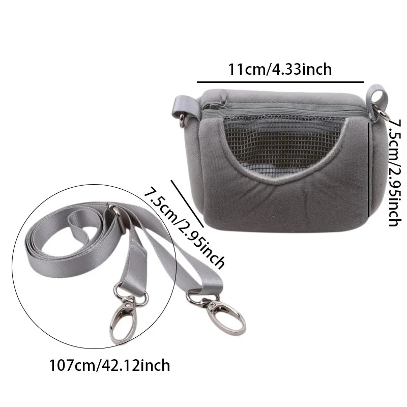 Portable Hamster Carrier Bag with Visible Mesh Design - Smarsty