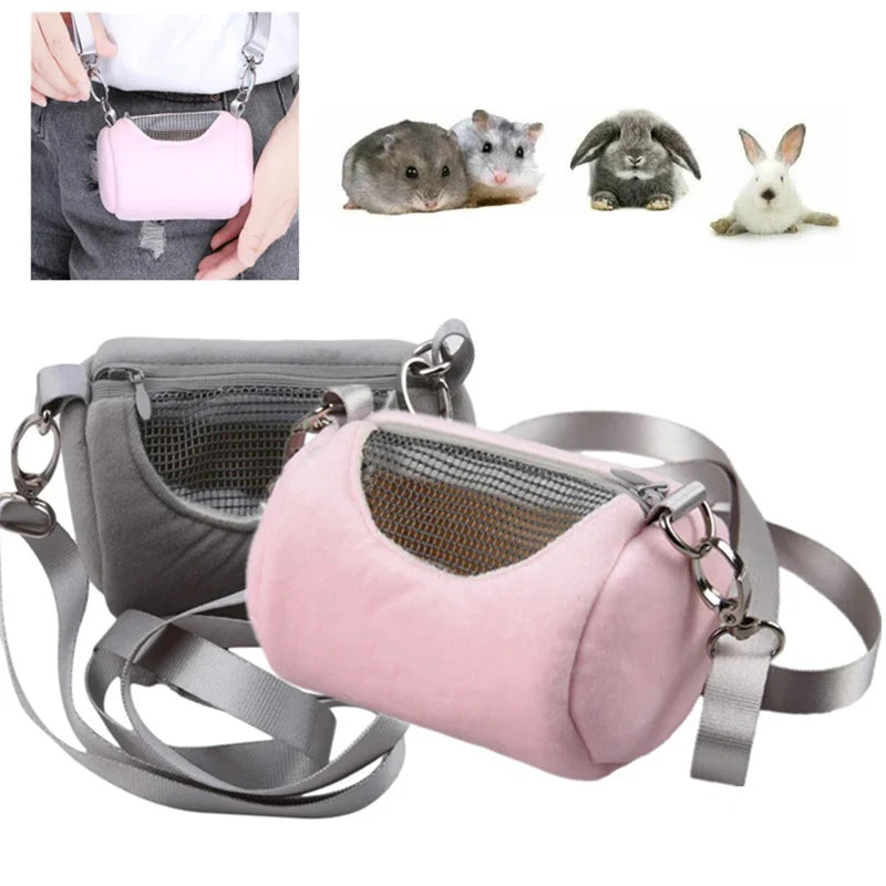 Portable Hamster Carrier Bag with Visible Mesh Design - Smarsty