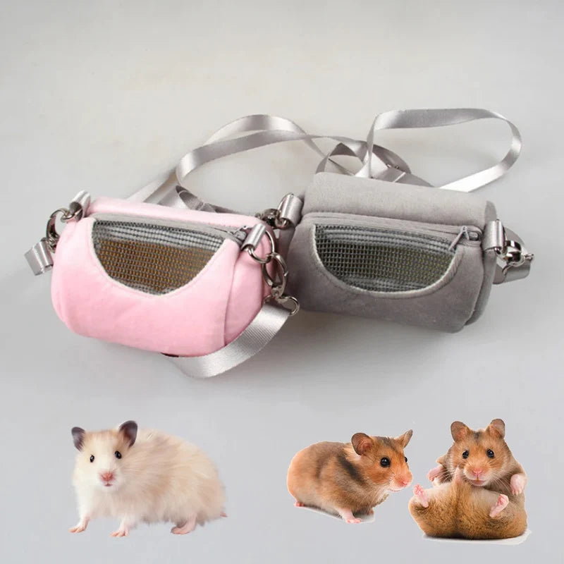 Portable Hamster Carrier Bag with Visible Mesh Design - Smarsty