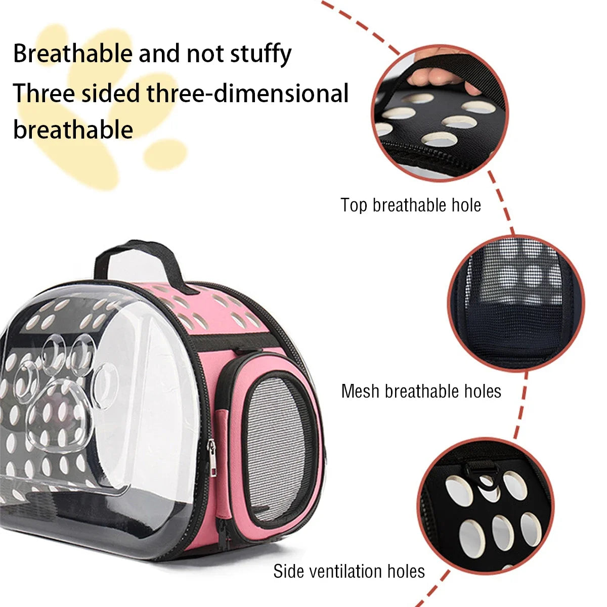 Breathable Pet Shoulder Bag for Travel and Outdoor - Smarsty