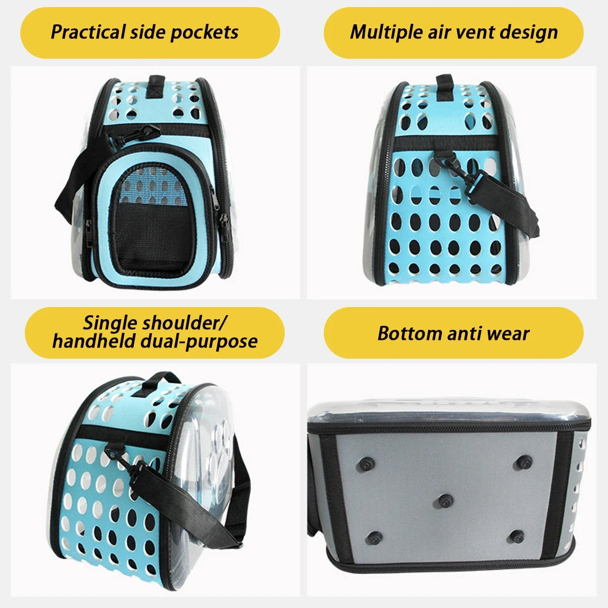 Breathable Pet Shoulder Bag for Travel and Outdoor - Smarsty