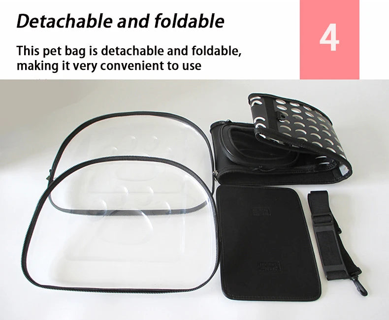 Breathable Pet Shoulder Bag for Travel and Outdoor - Smarsty