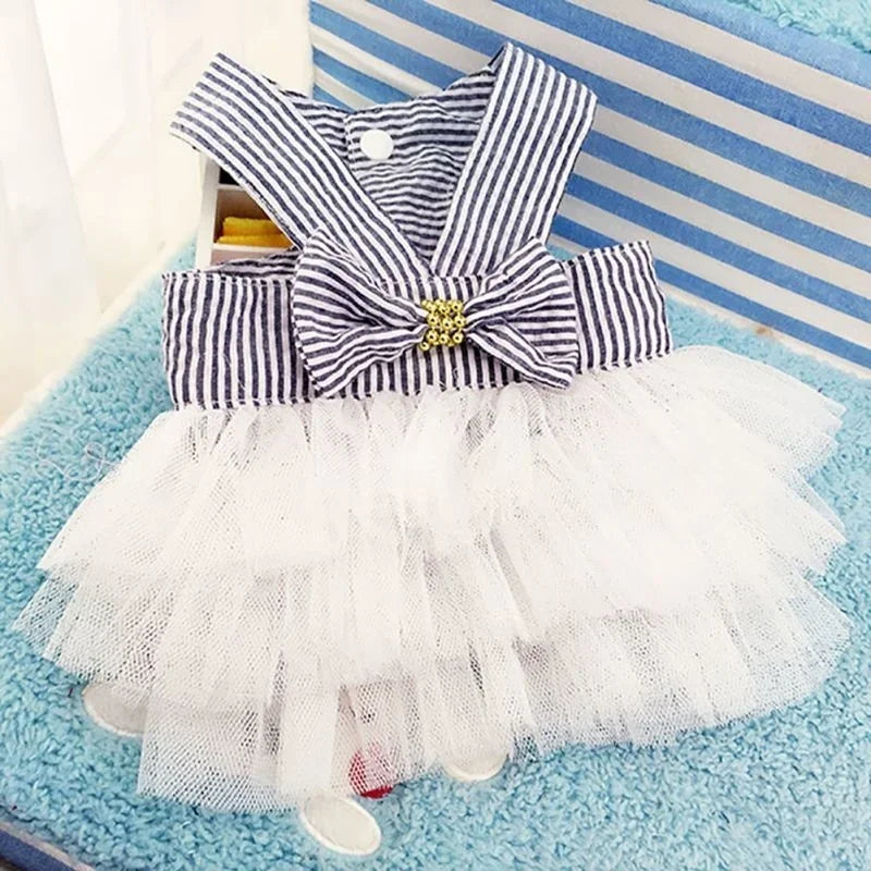 Summer Pet Tutu Dress with Bowknot for Dogs - Smarsty