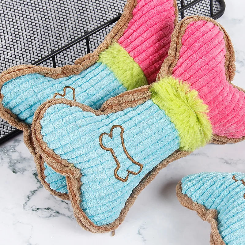 Dog Squeaky Chew Toy for Teething Puppies - Smarsty