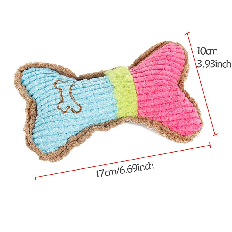 Dog Squeaky Chew Toy for Teething Puppies - Smarsty