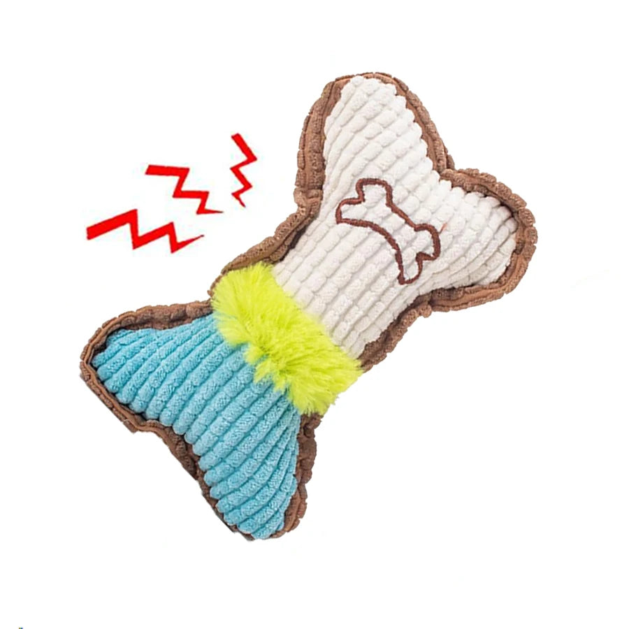 Dog Squeaky Chew Toy for Teething Puppies - Smarsty