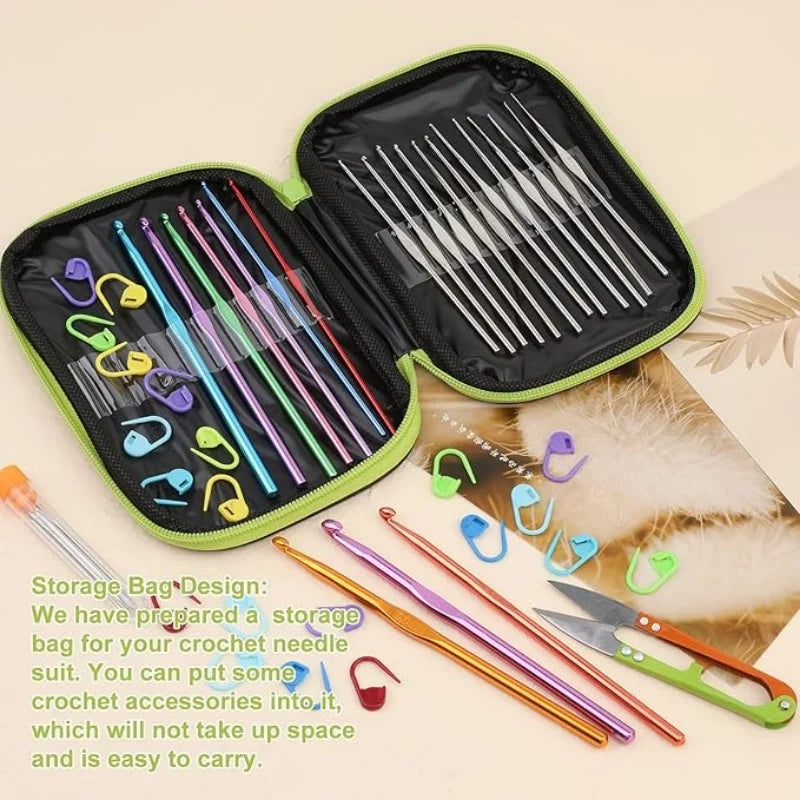 54 Piece Crochet Needles Set with Storage Case - Smarsty