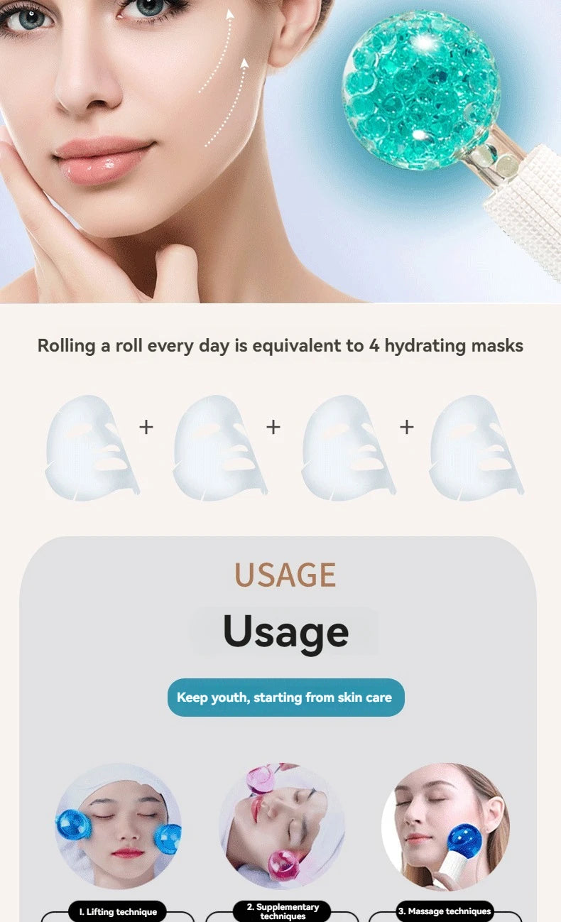 Cooling LCE Globes for Facial Massage and Puffiness Relief - Smarsty