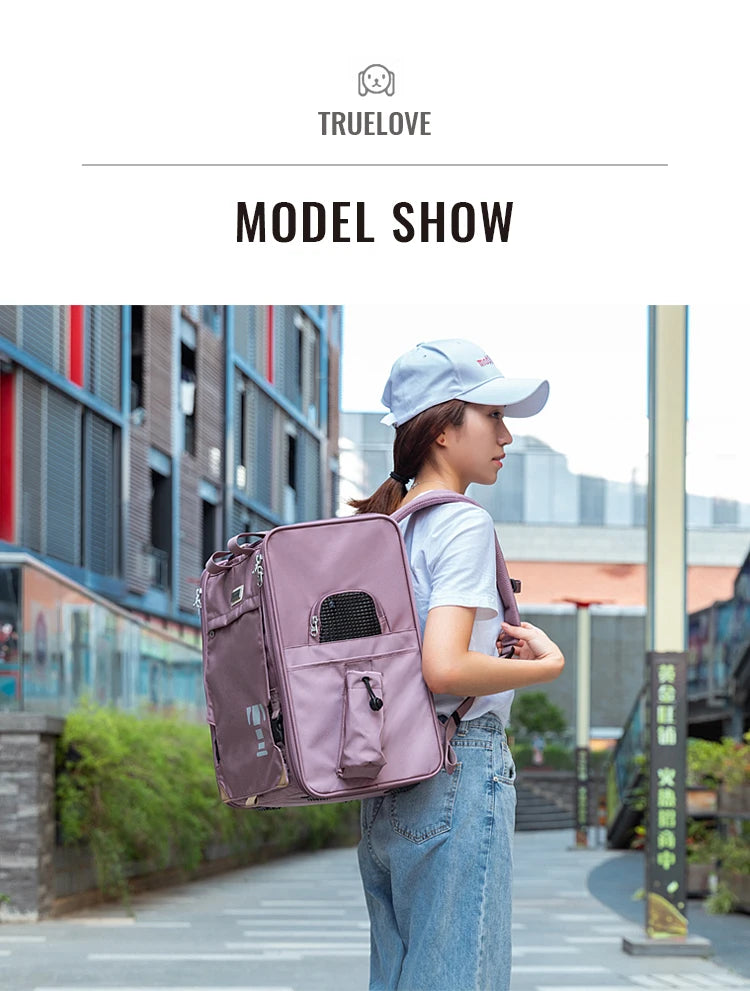 Truelove Breathable Pet Travel Carrier for Dogs and Cats - Smarsty