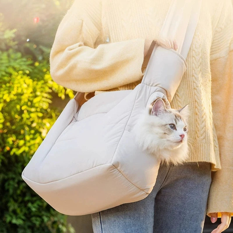 Portable Warm Cat Carrier Sling Bag for Travel - Smarsty