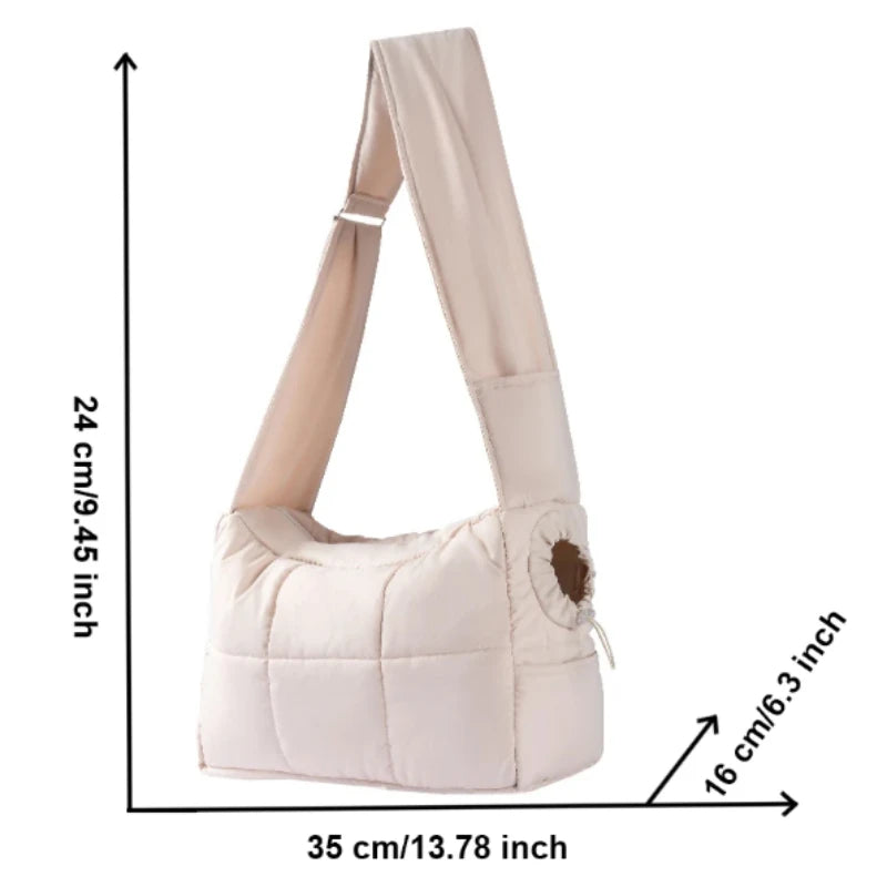 Portable Warm Cat Carrier Sling Bag for Travel - Smarsty