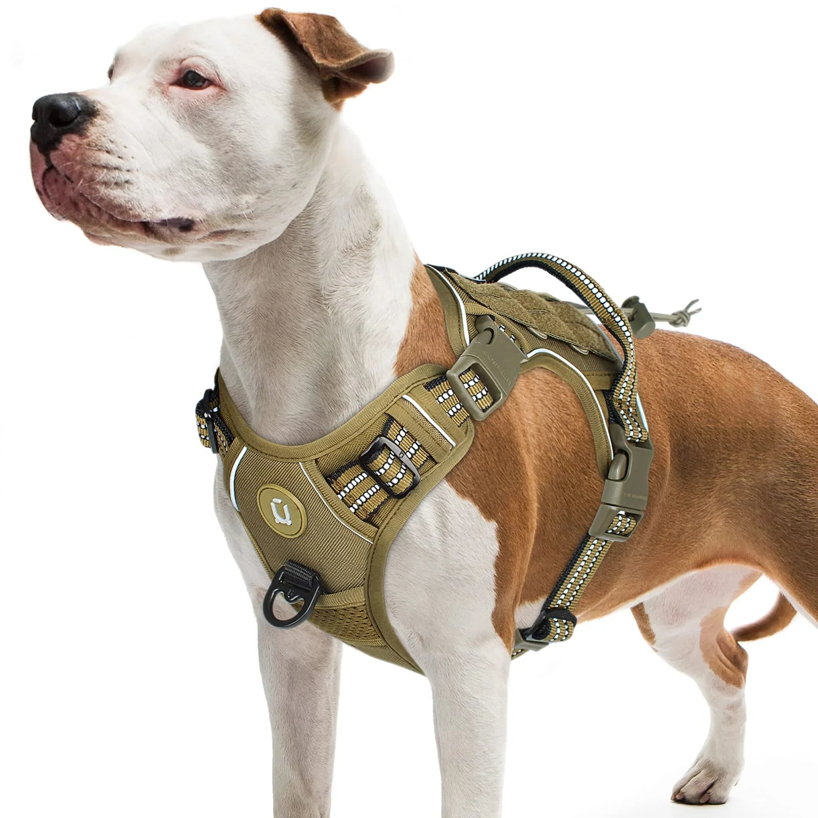 Adjustable No Pull Tactical Dog Harness for Medium Large Dogs - Smarsty