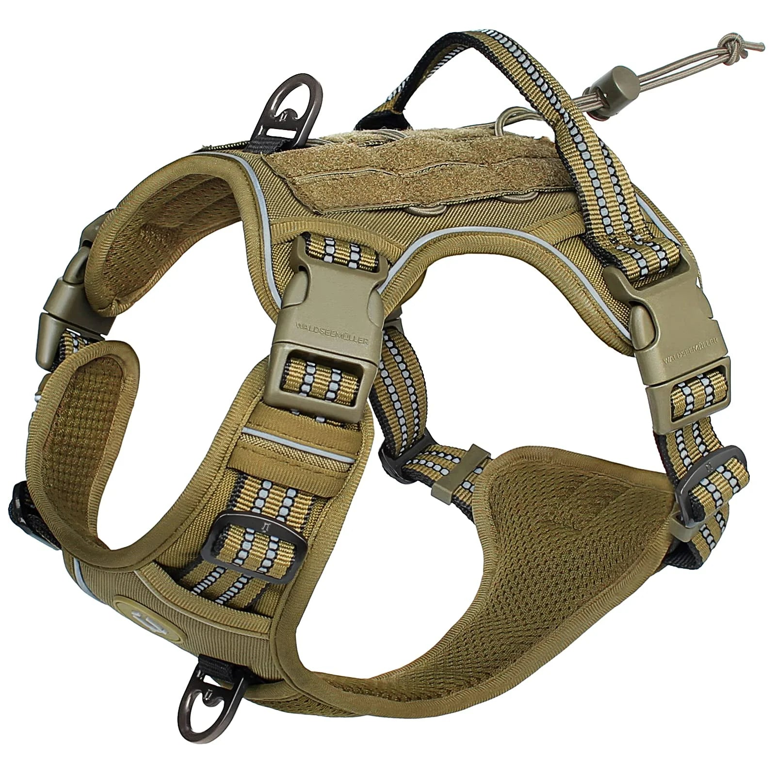 Adjustable No Pull Tactical Dog Harness for Medium Large Dogs - Smarsty