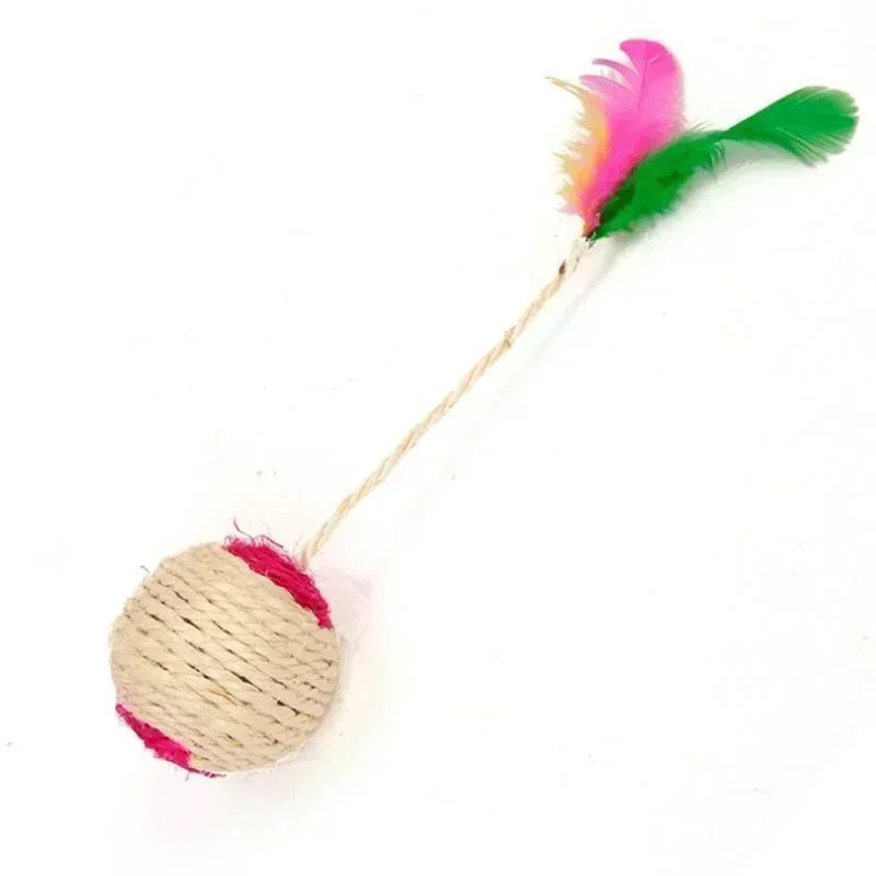Interactive Sisal Scratching Ball Toy for Kittens - Smarsty