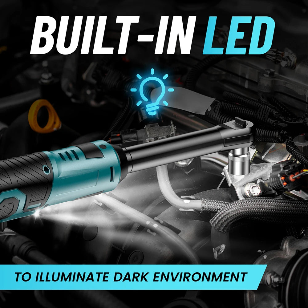 Seesii 6 Inch Cordless Electric Ratchet Wrench 55Nm - Smarsty