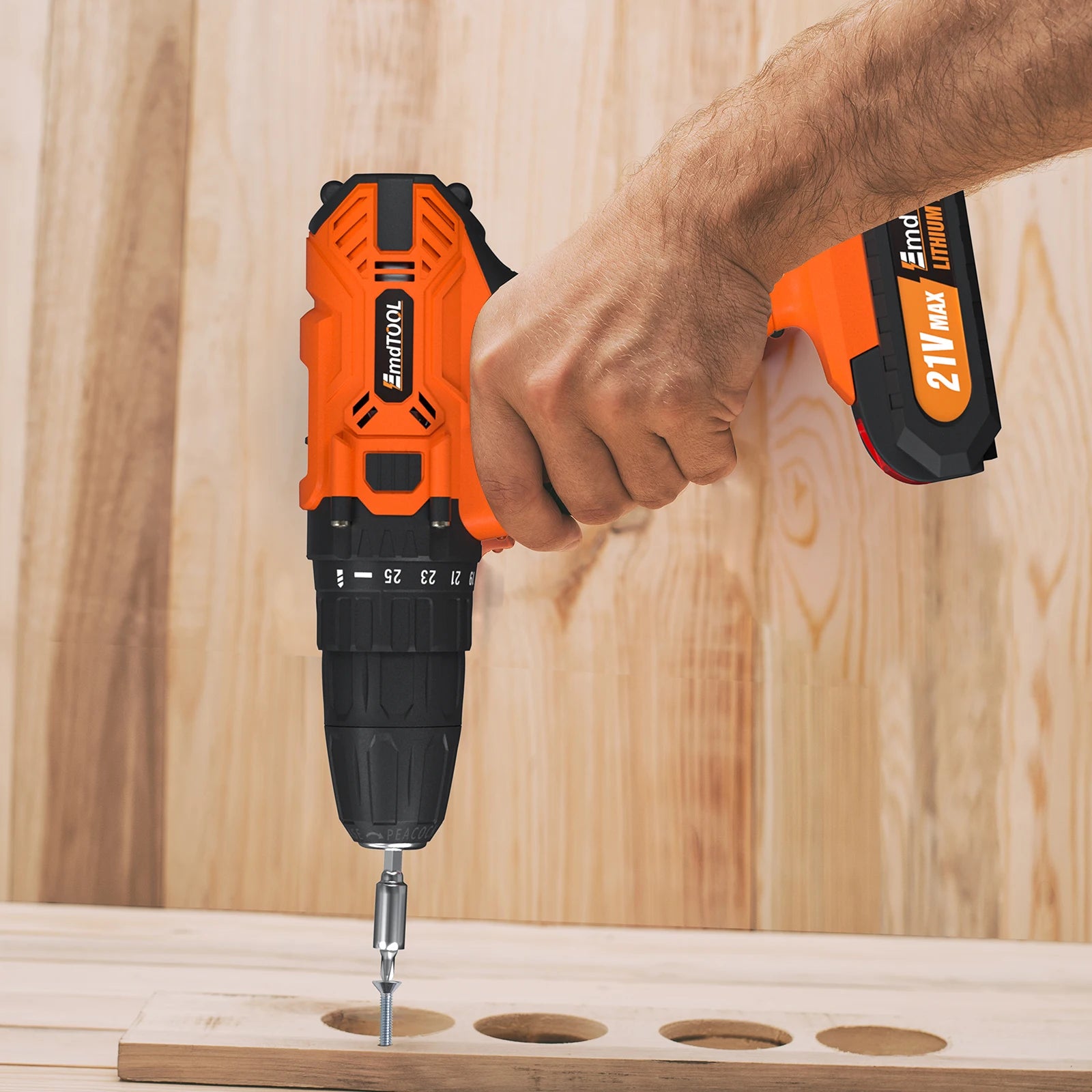 DayPlus 21V Cordless Power Drill with Fast Charging - Smarsty
