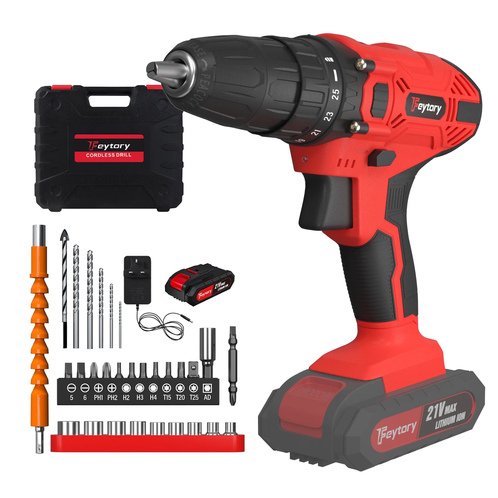 DayPlus 21V Cordless Power Drill with Fast Charging - Smarsty