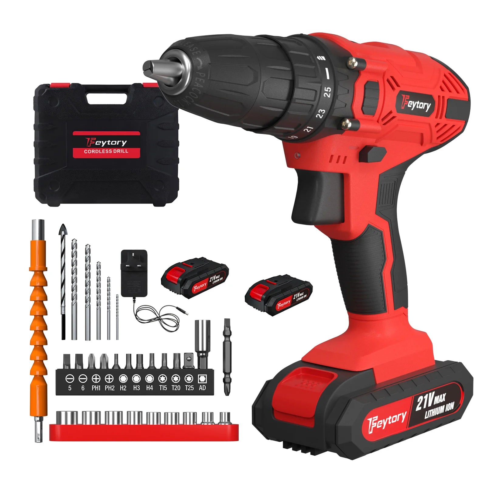 DayPlus 21V Cordless Power Drill with Fast Charging - Smarsty