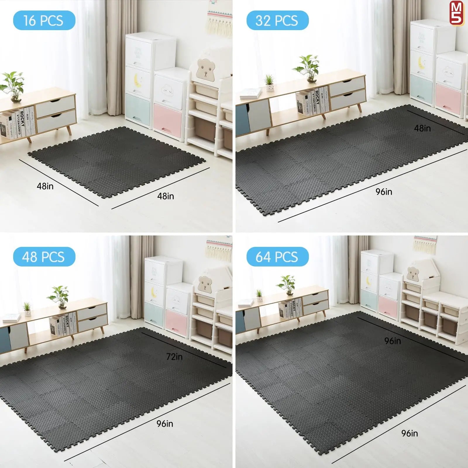 EVA Foam Puzzle Exercise Mat for Home Gym - Smarsty