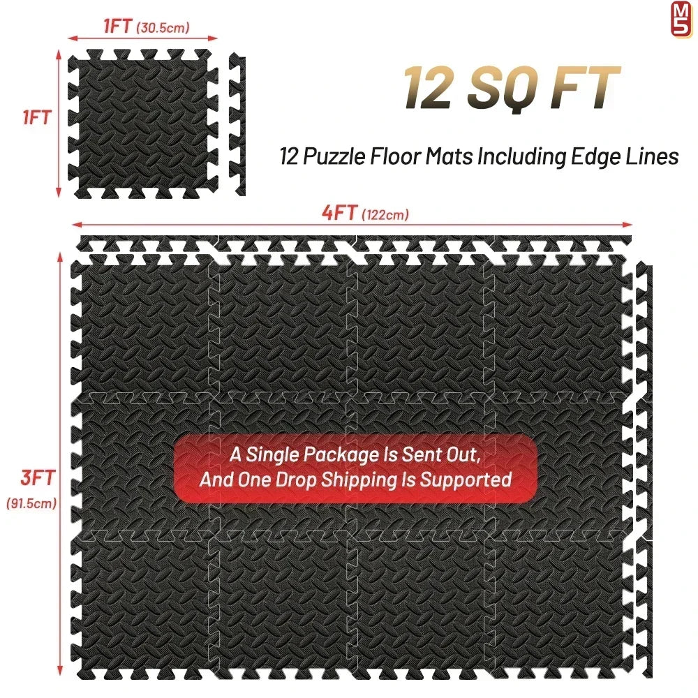 EVA Foam Puzzle Exercise Mat for Home Gym - Smarsty