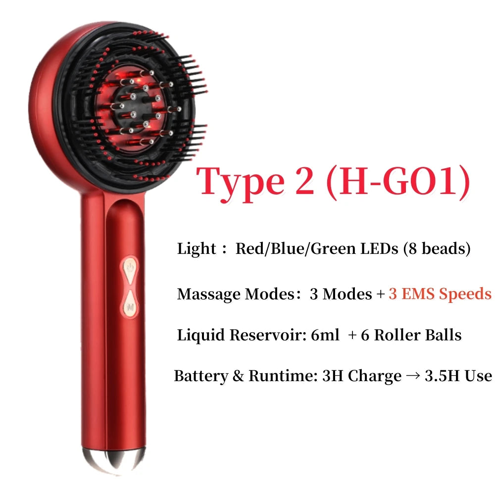 Electric Head Massager Comb for Hair Growth and Relaxation - Smarsty