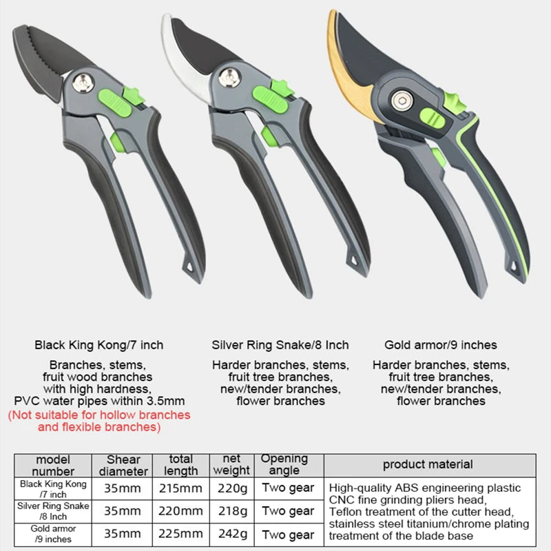 Ergonomic Pruning Shears for Clean Cuts and Comfort - Smarsty