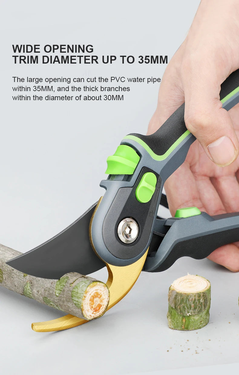 Ergonomic Pruning Shears for Clean Cuts and Comfort - Smarsty