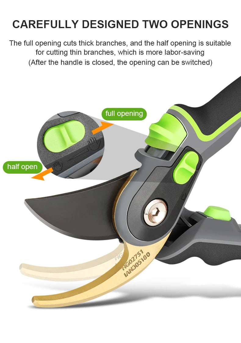 Ergonomic Pruning Shears for Clean Cuts and Comfort - Smarsty