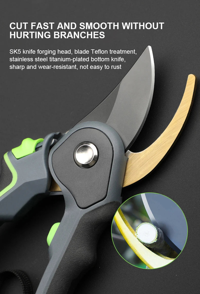 Ergonomic Pruning Shears for Clean Cuts and Comfort - Smarsty