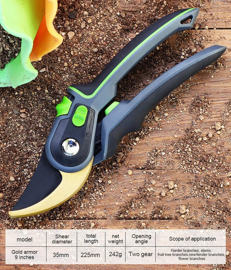 Ergonomic Pruning Shears for Clean Cuts and Comfort - Smarsty