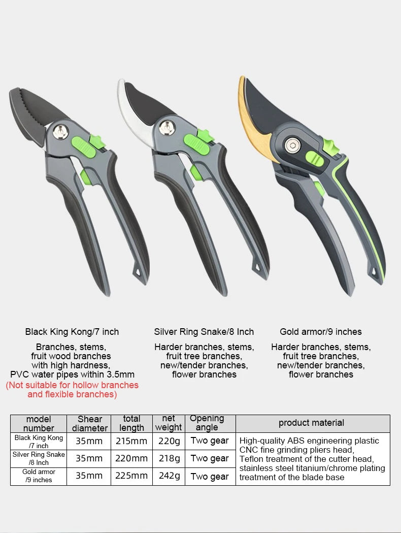 Ergonomic Pruning Shears for Clean Cuts and Comfort - Smarsty
