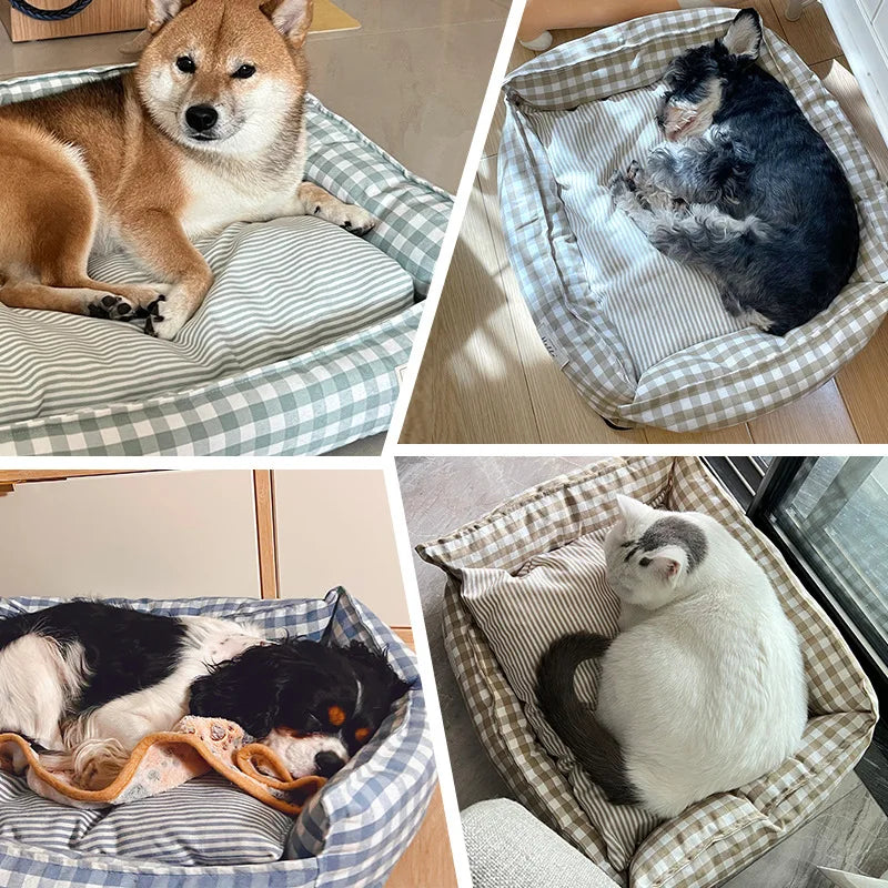 Bed For Dog Cats Puppy House Kennel For Indoor Dogs Small Medium Cat Pet Sofa Sleeping Bed Furniture Pet Supplies Accessories - Smarsty