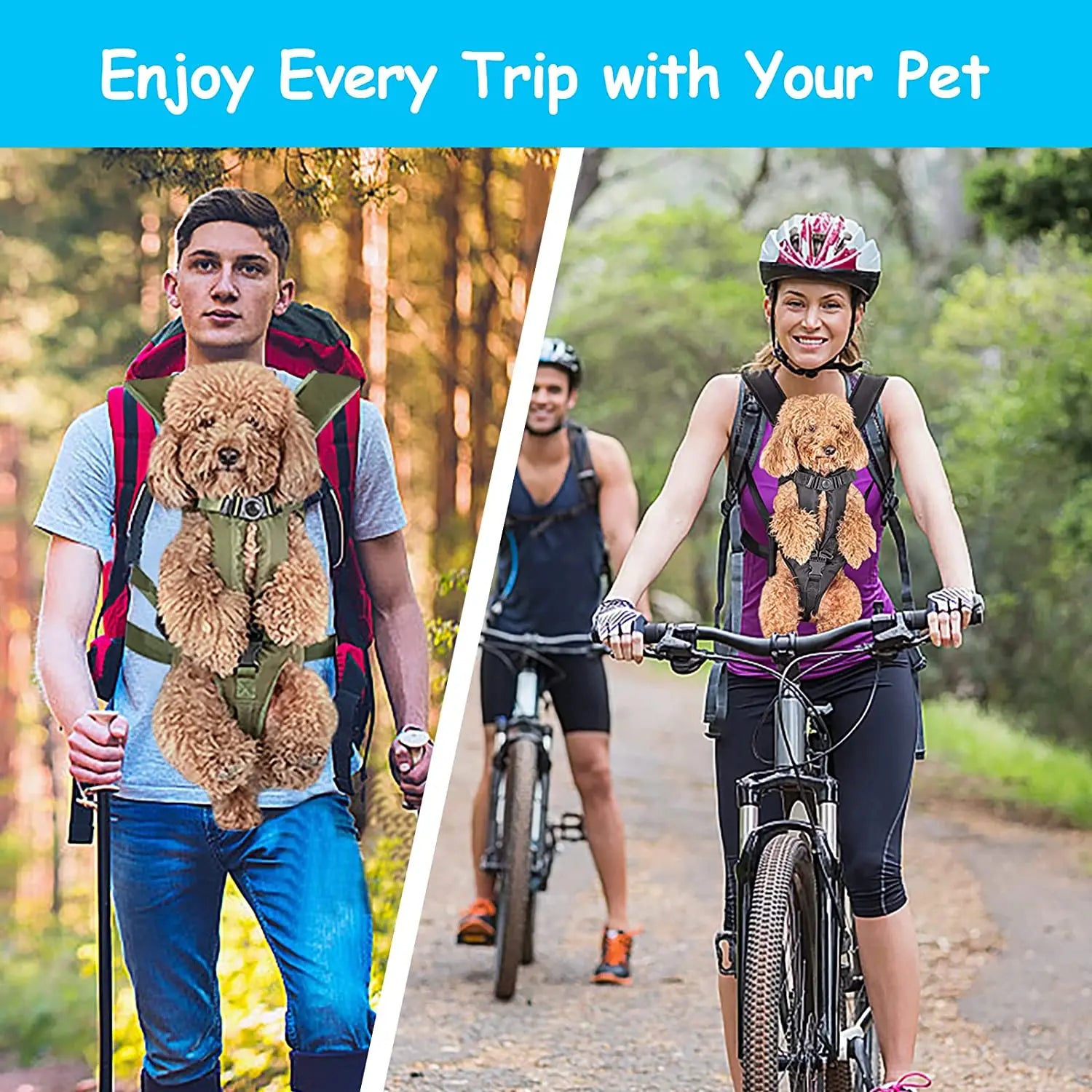 Breathable Pet Dog Carrier Backpack for Travel - Smarsty