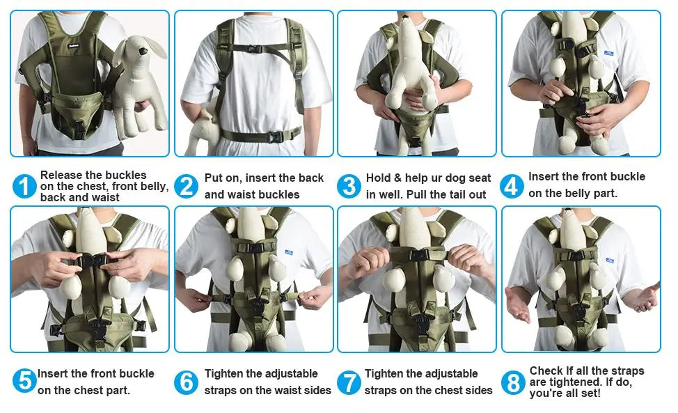 Breathable Pet Dog Carrier Backpack for Travel - Smarsty