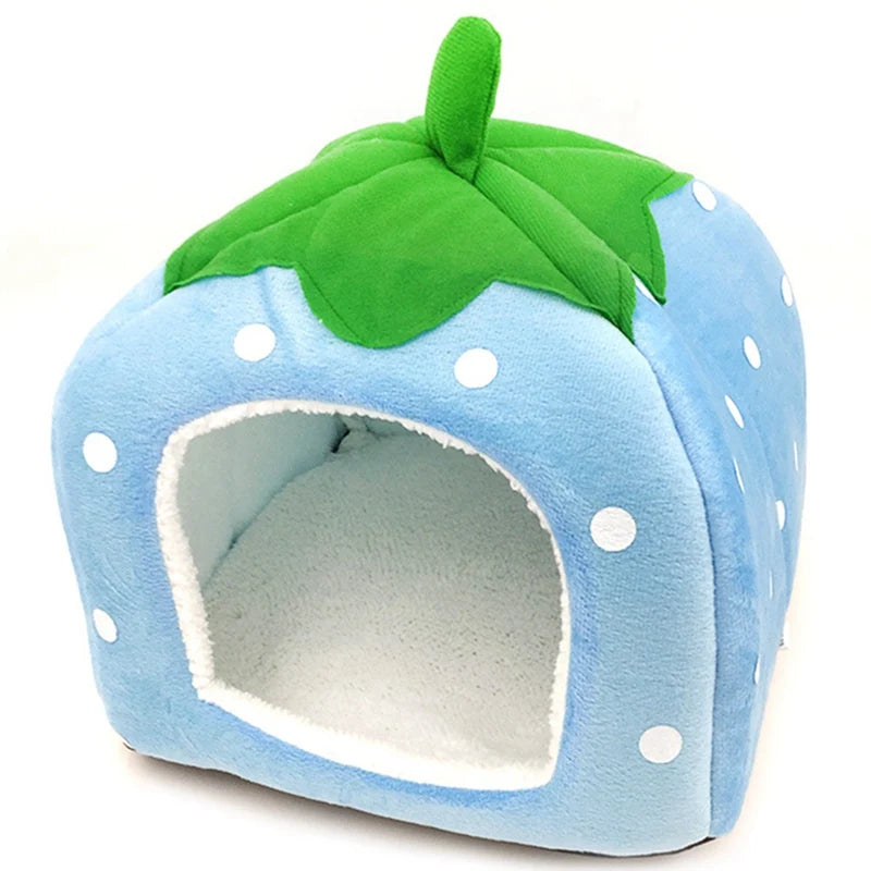 Strawberry Hamster House Cozy Hideout for Small Pets - Smarsty