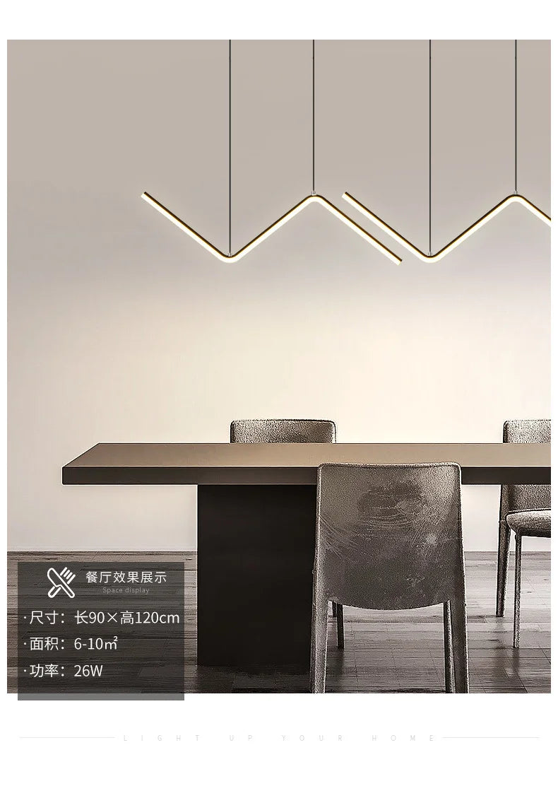 Modern Minimalist Aluminum Pendant Lamp for Dining - Smarsty