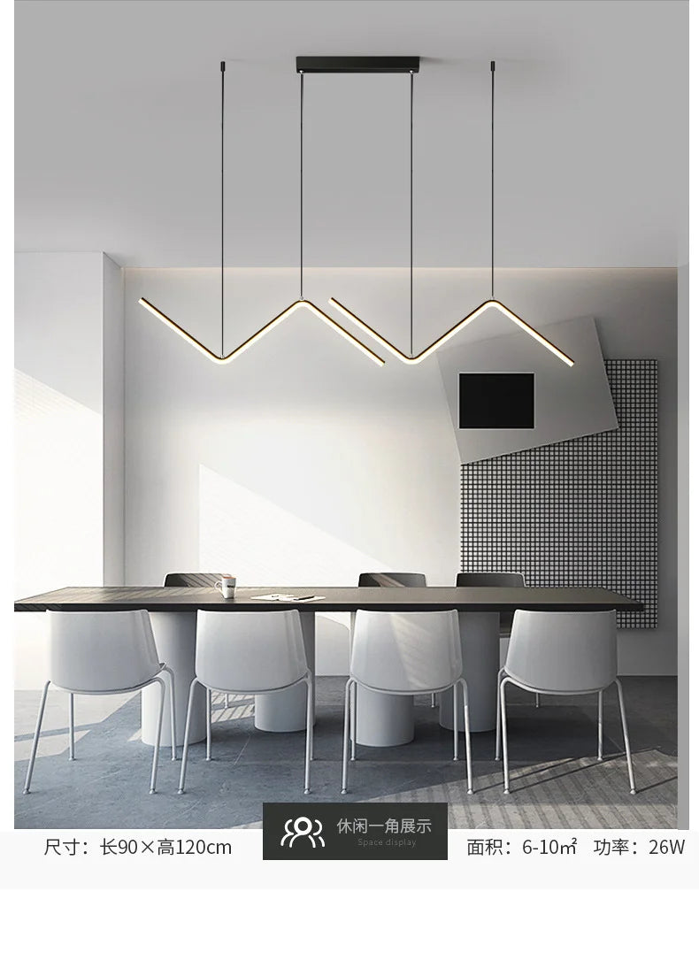 Modern Minimalist Aluminum Pendant Lamp for Dining - Smarsty