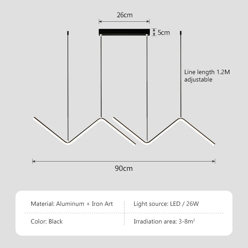 Modern Minimalist Aluminum Pendant Lamp for Dining - Smarsty