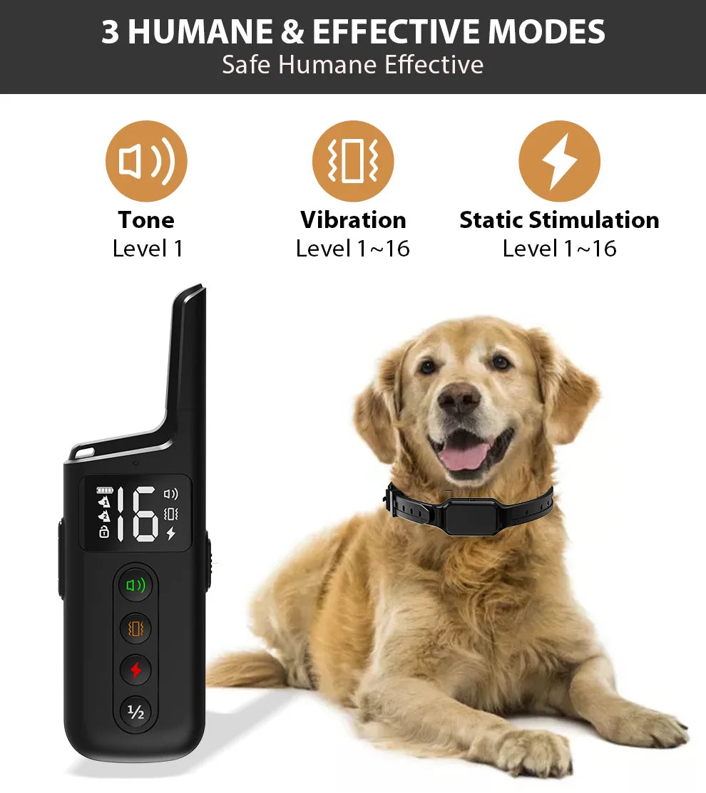 Dog Training Collar With 1000ft Range And Three Modes - Smarsty