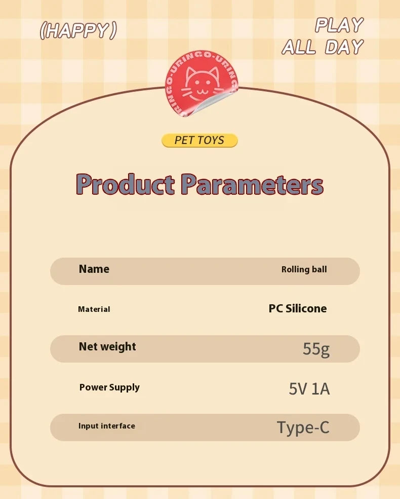 Smart Rechargeable Interactive Dog Ball Toy - Smarsty