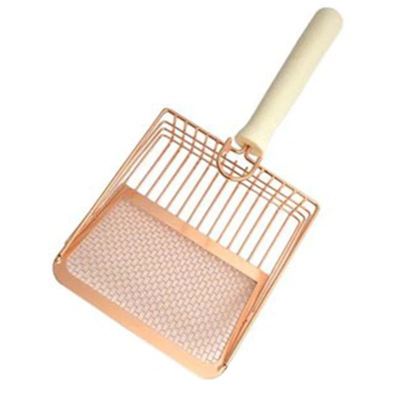 Stainless Steel Cat Litter Scoop With Wooden Handle - Smarsty