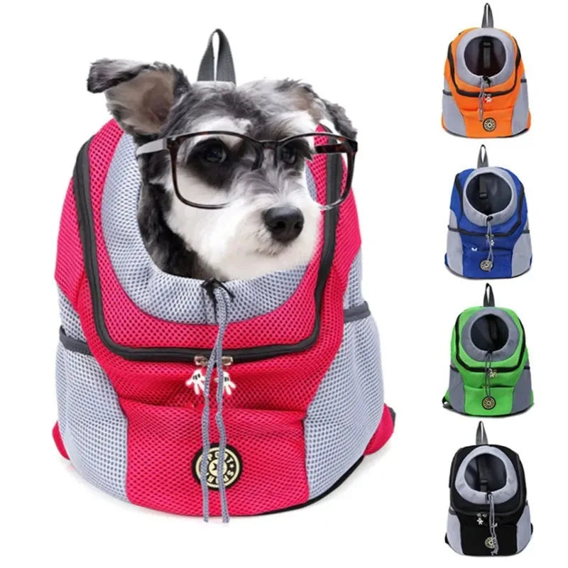 Portable Travel Dog Carrier Backpack with Breathable Mesh - Smarsty