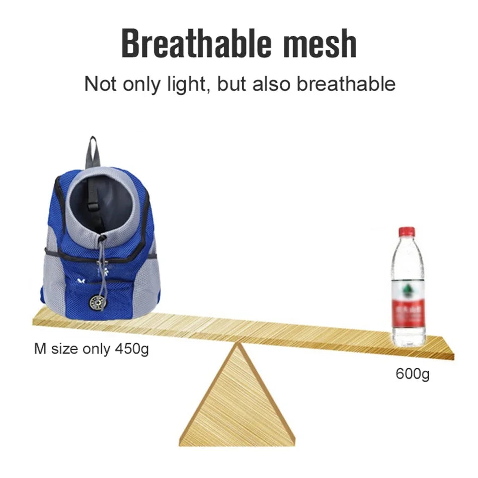 Portable Travel Dog Carrier Backpack with Breathable Mesh - Smarsty