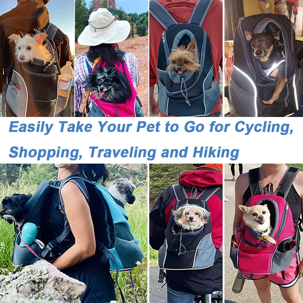 Portable Travel Dog Carrier Backpack with Breathable Mesh - Smarsty